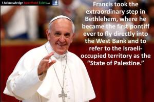Påven i Israel Palestina Maj 2014